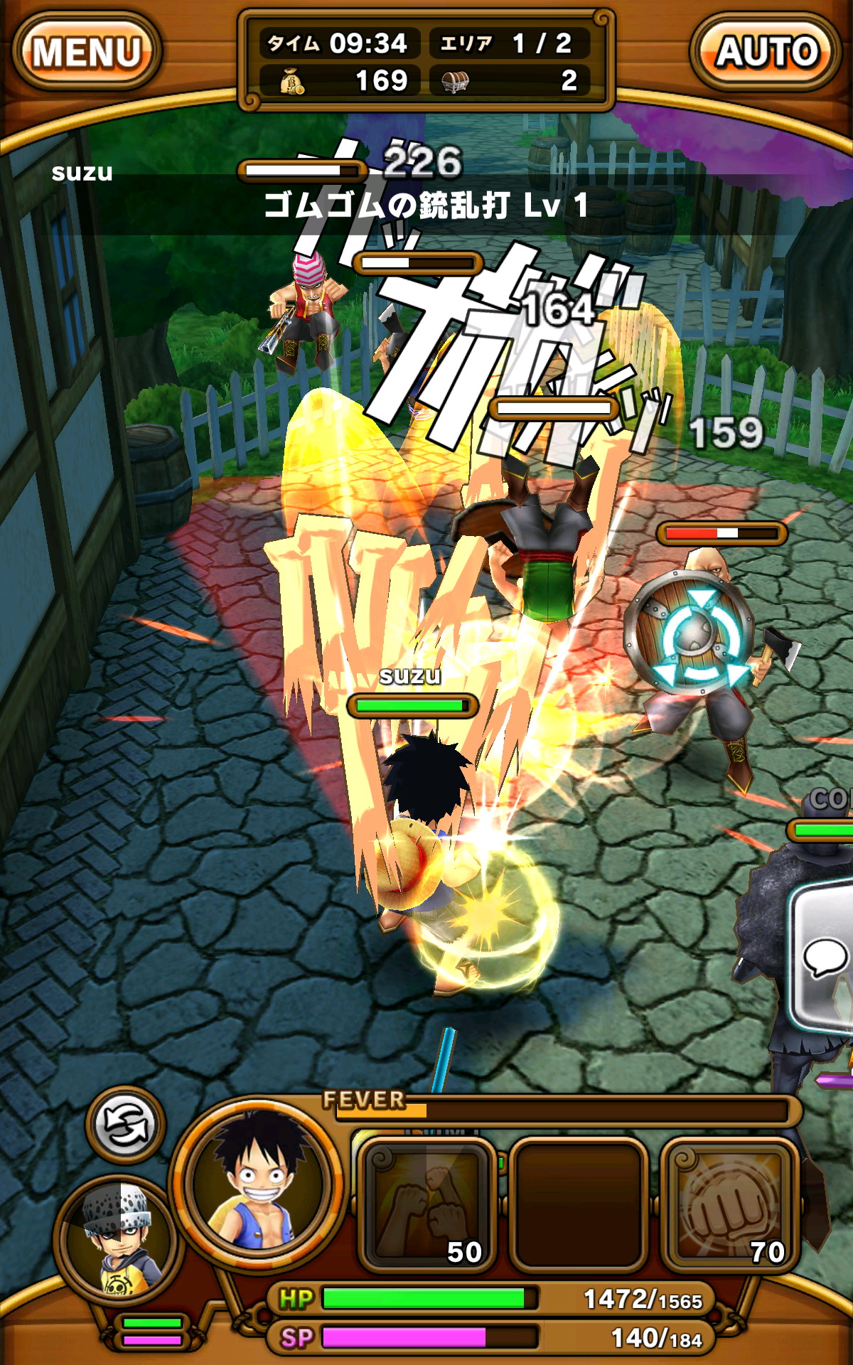 One Piece サウザンドストーム あの名シーンの数々が蘇る 簡単操作で爽快アクションができる サウスト で海賊王を目指そう Boom App Games