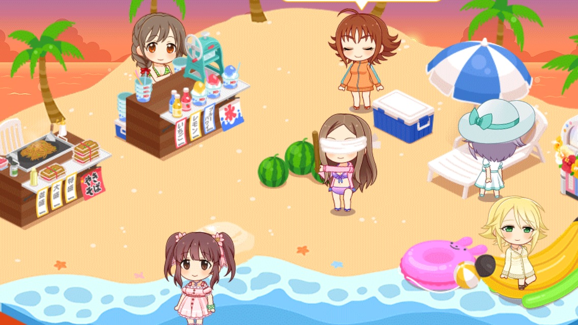 デレステ ルームアイテムに デレステnight コラボ 夏の砂浜セット 新サウンドブース追加 ちひろさんの水着姿もお見逃し無く Boom App Games