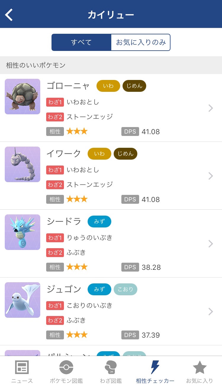 ポケモンgo 全てのポケモン わざを網羅 ジム戦で役立つ相性チェッカーも搭載したアプリ Go図鑑 For ポケモンgo がリリース Boom App Games