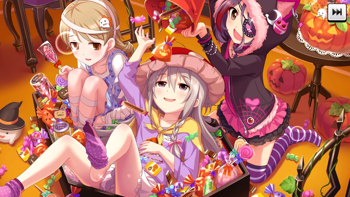 デレステ みんなと一緒に ハッピーハロウィンガシャ 開催中 Ssrにまゆと輝子 時子さまが新登場 Boom App Games