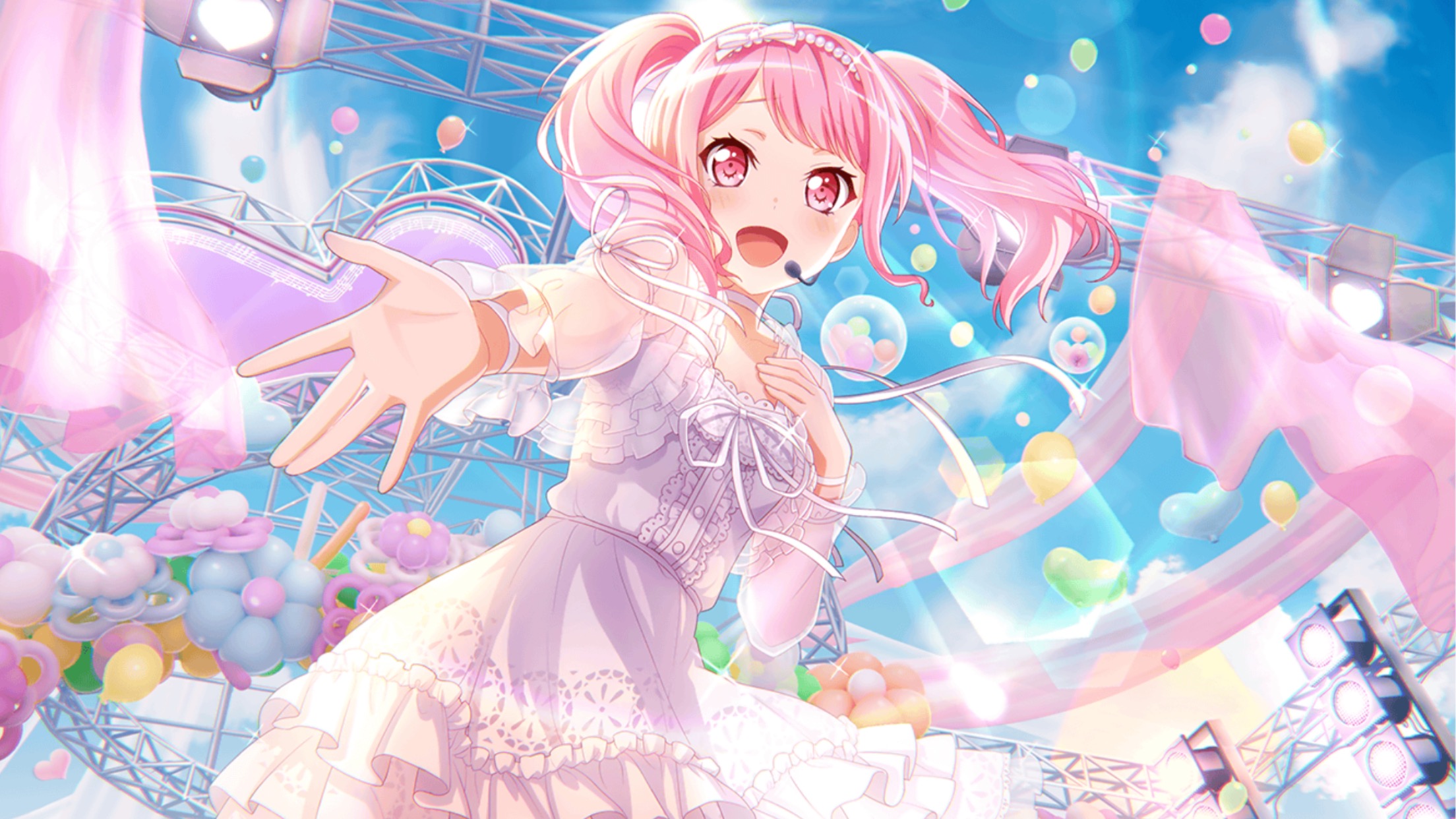 バンドリ ガルパ 丸山彩 Cv 前島亜美 のプロフィールを紹介 パスパレ ふわふわピンク担当のかわいい努力家 Boom App Games