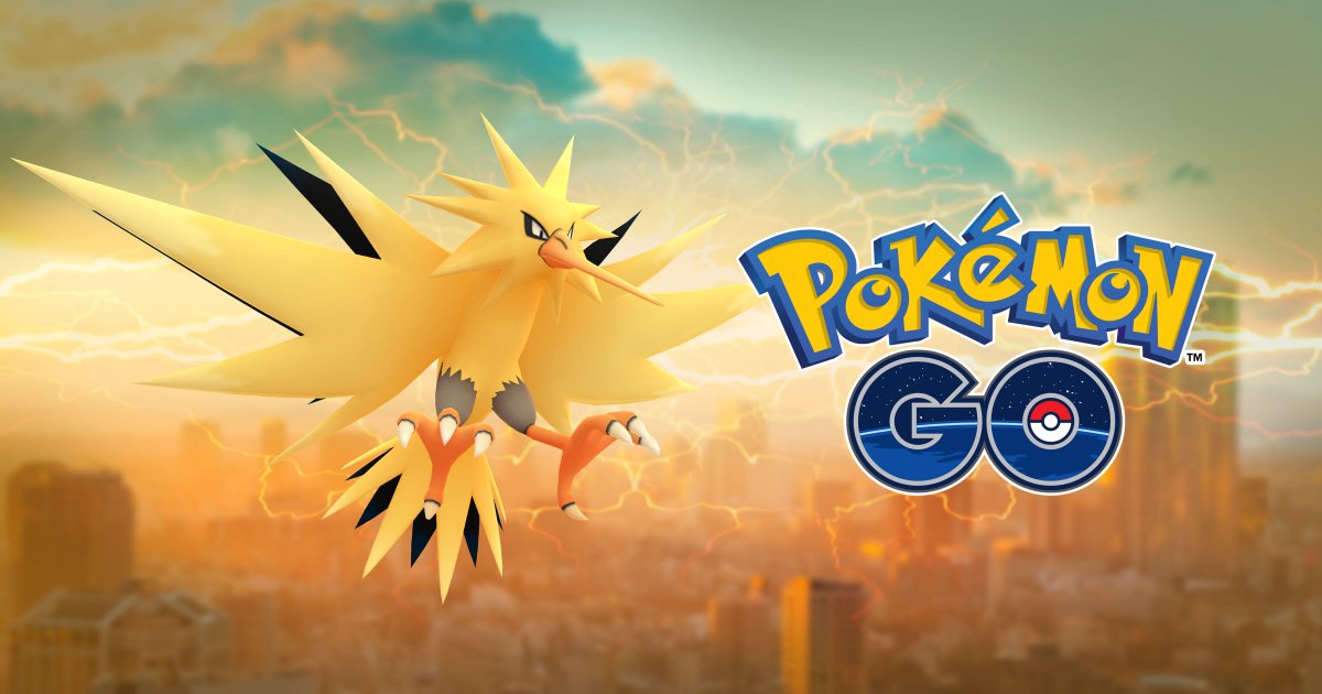 ポケモンgo 8月8日 火 より伝説のポケモン サンダー がレイドバトルに出現 ゴローニャやイノムーなどで討伐せよ Boom App Games