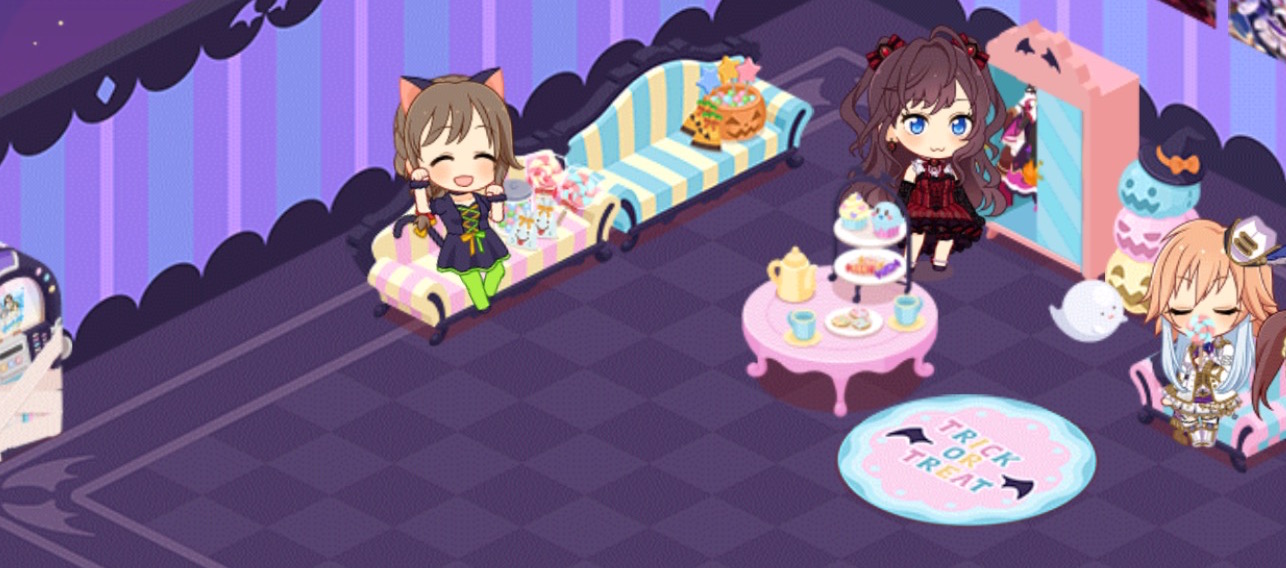 デレステ おばけの館がテーマのルームアイテムが追加 猫耳がキュートなちひろさんにも注目 Boom App Games