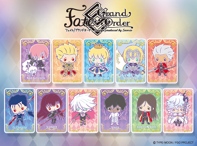 Fate Grand Order サンリオとのコラボグッズが発売決定 サンリオがデザインアレンジしたかわいいフォルムの英霊たちが登場 Boom App Games