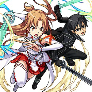正規品モンストソードアートオンラインコラボ アスナ&キリト 等身大タオル ソードアートオンライン (SAO) × モンスト 7.17-8.2 コラボ第2弾