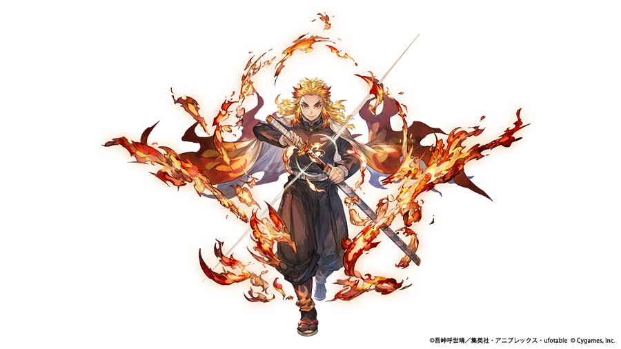 グラブル 鬼滅の刃 コラボイベントの登場キャラクター公開 炎柱 煉獄杏寿郎 に続き 水柱 冨岡義勇 が登場 Boom App Games