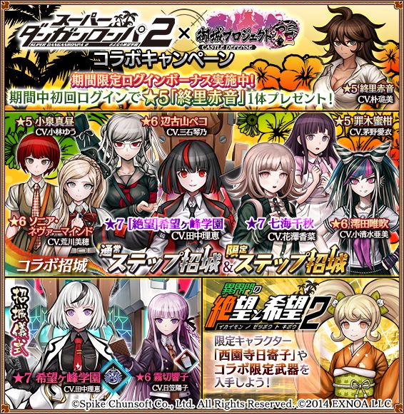 城プロ:RE】「スーパーダンガンロンパ2」コラボ開催中！超豪華