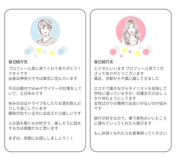 会員登録とプロフィール作成