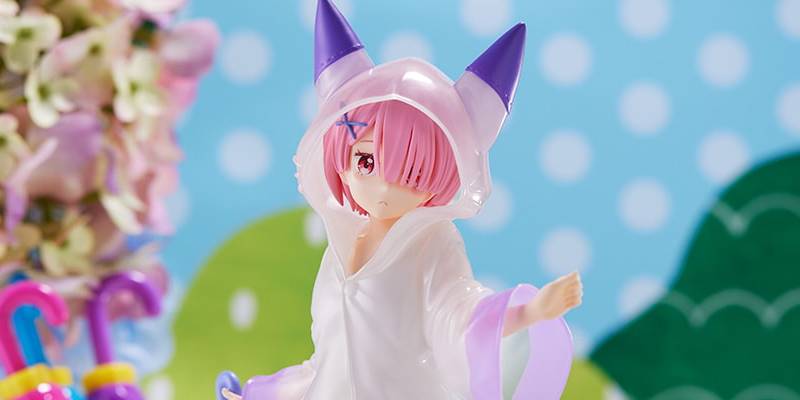 リゼロ】雨具姿のラムがプライズフィギュアで登場！雨上がりの日に傘を