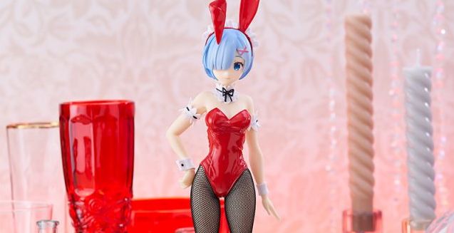 リゼロ】レムの赤バニー衣装プライズフィギュアが登場！網目や光沢など