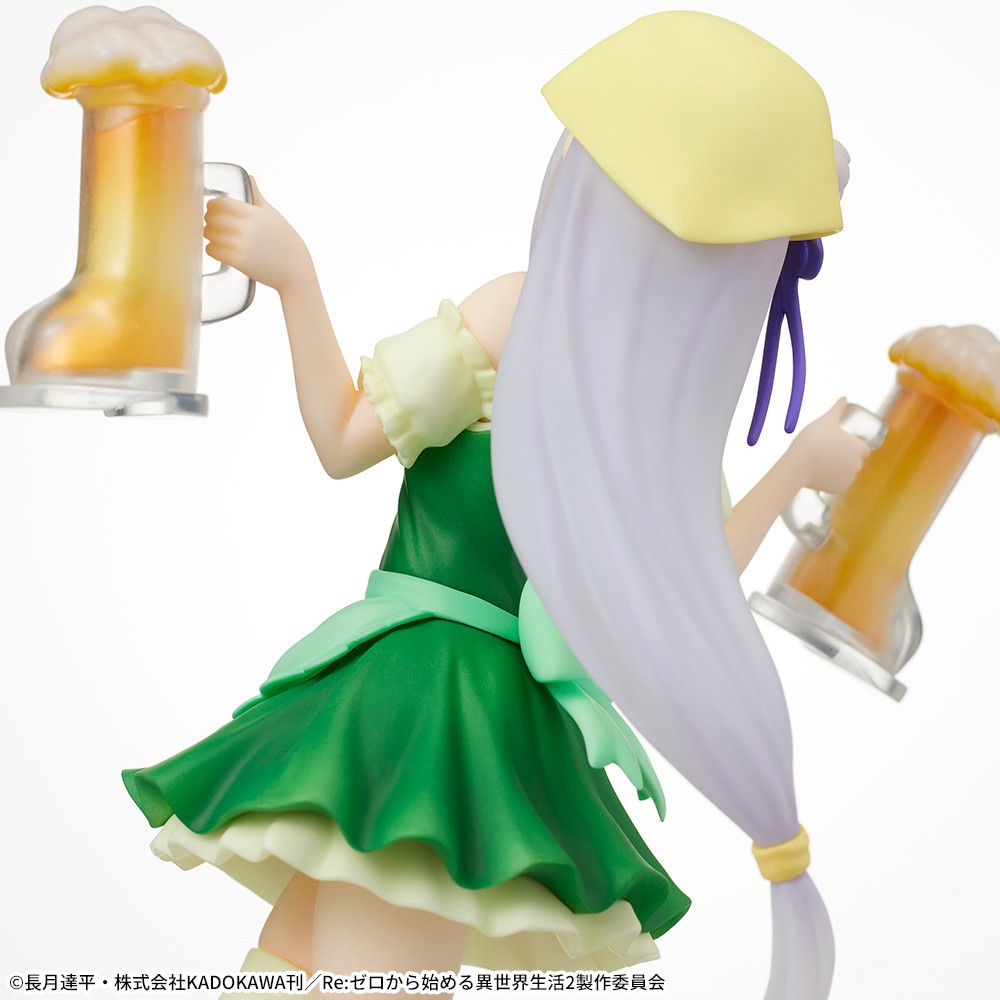 リゼロ】居酒屋の店員風衣装のエミリアがプライズフィギュアで登場！ジョッキを持った朗らかな笑顔が可愛い！【オンクレ】 - Boom App Games