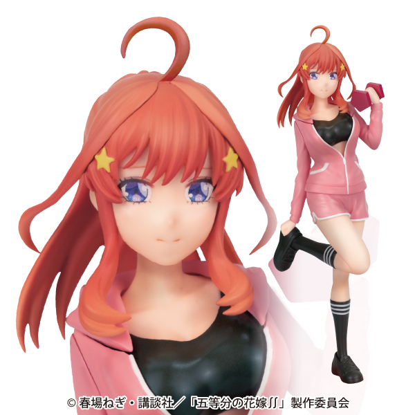 五等分の花嫁】五月のプライズフィギュアがジムデート風をイメージした姿で登場！赤のダンベルを使って運動を楽しむアクティブな様子を立体化！【プライズ】 -  Boom App Games