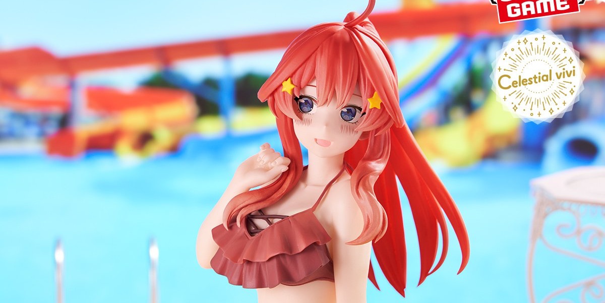 五等分の花嫁】五月が夏休み編の水着姿でプライズフィギュアに登場！レースフリルの水着を着てプールを楽しむ様子を史上最大サイズで立体化！【プライズ】 -  Boom App Games