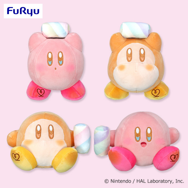 お買い得モデル 星のカービィ】カービィとワドルディがマシュマロを持って ぬいぐるみ