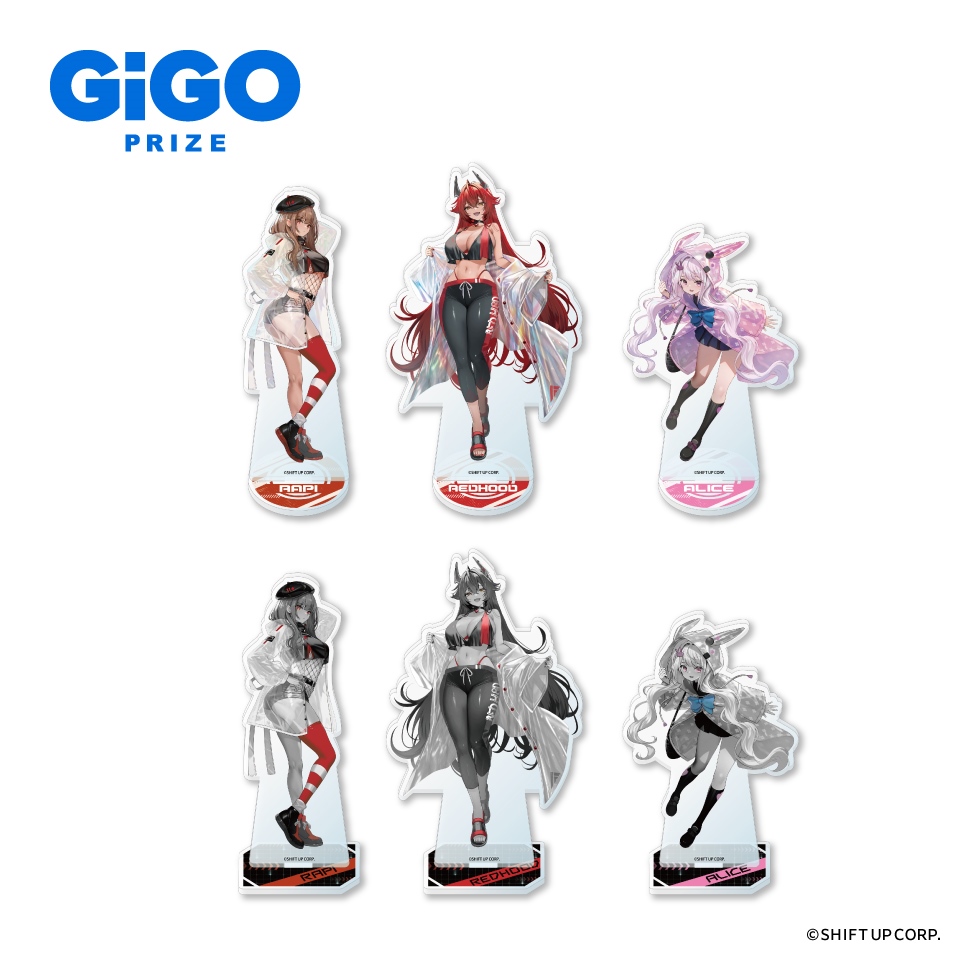 NIKKE GiGO ビッグアクリルスタンド アリス レッドフード ラピ 6